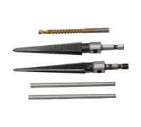 Set 3 alesatori con manico esagonale misure 13 mm e 5 16 mm include punta da tra