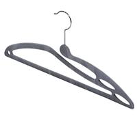 Set 3 grucce appendiabiti Domopak Living antiscivolo grigie