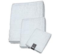 Set 3 Asciugamani Bagno Bicolore 100% Cotone spugna 560gr/mq viso ospite doccia