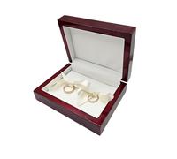 Set 3 Astucci Custodie Fedi Nuziali con Spugna Interna Scatole Anelli custodia