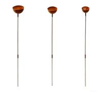 Set 3 Bacinelle Rustiche per Acqua Piovana Set 3 Bacinelle Rustiche | per costruzione in metallo per robusto, alla ruggine, per ideale per esterni, durata nel per tempo, per facile manutenzione