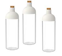 Set 3 barattoli contenitori cucina 0.9 litri - forma bottiglia - tappo dosatore