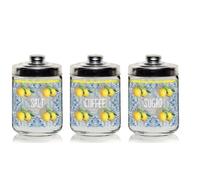Set 3 Barattoli da Cucina in Vetro Sunny Lemon 800 ml Cerve
