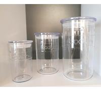 SET 3 BARATTOLI IN PLASTICA CON TAPPO BODUM