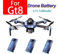 SET 3 BATTERIE DRONE GT8 ORIGINALI LIPO 3.7V 1300MAH RICAMBIO QUADCOPTER