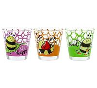 Set 3 Bicchieri acqua in vetro nadia bee 250 cc