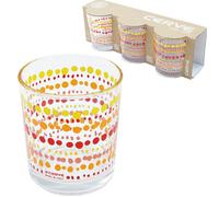 Set 3 bicchieri Cerve in vetro da 220 cc Bicchiere Colorati per Acqua Vino Bar