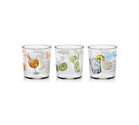 Set 3 Bicchieri da Tavola Acqua Vino Conic Drink 360 ml Cerve