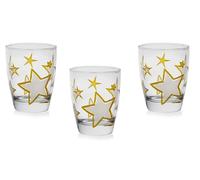 Set 3 Bicchieri da Tavola Vino o Acqua Domino Astro 300 cc