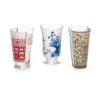 SET 3 BICCHIERI VETRO HYBRID CLARICE CM 8,5 H 14,8 09735 SELETTI