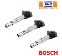 SET 3 BOBINE ACCENSIONE BOSCH 0 986 221 047 VW POLO 9N FOX 1.2 03D905115F A5029