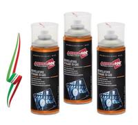 Set 3 Bombolette Spray in Banda Stagnata Riciclabile 400 ml Rivelatore Fughe di Gas, Individua Perdite di Gas o Aria Compressa, Non Infiammabile, può Essere Usato su Impianti, MADE IN ITALY