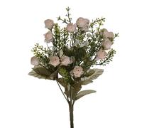 Set 3 Bouquet Artificiali Mini Rose Boccio 34 cm