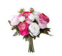 Set 3 Bouquet Artificiali Ranuncoli con 12 Fiori H 25 cm