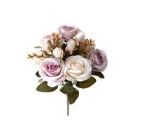 Set 3 Bouquet Artificiali Rose Anticato 39 cm