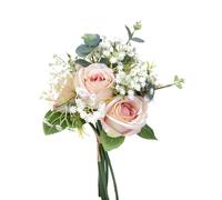 Set 3 Bouquet Artificiali Rose Gypsophila 32 cm
