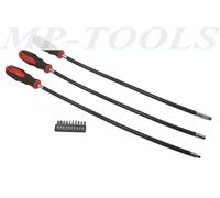 Set 3 cacciaviti cacciavite extra lunghi flessibili innesti punte torx