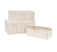 SET 3 CAJAS CUERDA BLANCO