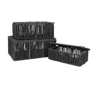 SET 3 CAJAS CUERDA NEGRAS