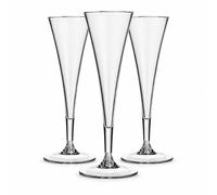 Set 3 Calice flute Deluxe infrangibile in policarbonato riutilizzabile 140cc
