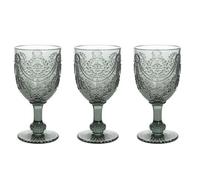 Set 3 calici glass savoia grigio 320cc Tognana