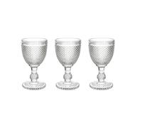 Set 3 Calici Trasparente Cc280 Diamante Vetro Trasparente