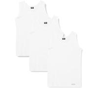 Set 3 Canottiere Intime Uomo Navigare Spalla Larga in 100% Cotone Art. 511 (Bianco, 7/XXL)