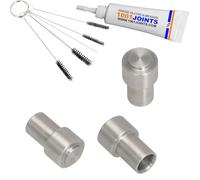SET 3 CAPPUCCIO IN ALLUMINIO PER GOPPOLO PISTONE VALVOLA DI DRAINAGGIO UNITÀ DI PERCOLAZIONE GRUPPO BRASCIA MACCHINA DA CAFFÈ RICAMBIO COMPATIBILE CON JURA STAMPA GIGA KRUPS FRANKE AEG ECC..