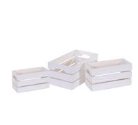 Set 3 Cassetta Legno 28 cm