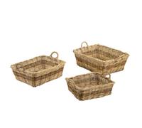 Set 3 Ceste kubu giunco 2m bassa