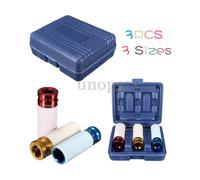 SET 3 CHIAVI A BUSSOLA PER DADI CERCHIO RUOTE ATTACCO 1/2" RIVESTITE 17 19 21 MM