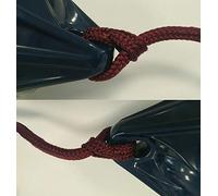 SET 3 CIME - TRECCIA PIATTA PER PARABORDI ELEGANTE UTILE AGGANCIO E SGANCIO RAPIDO PIOMBATA E RICAMATA A MANO - BORDEAUX BORDO'