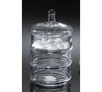 Set 3 ciotole con coperchio 16 cm in vetro by Paben