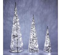 Albero Di Natale Luminoso Con Led Bakaji: Bianco Caldo