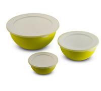 Set 3 Contenitori con Coperchio, per Alimenti, Omada Design Linea Sanaliving