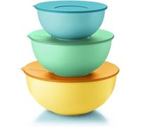 Set 3 Contenitori Ermetici con Coperchio Guzzini Everywhere 28cm 24cm 20cm Microonde Freezer Giallo Verde Blu Plastica