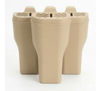 Set 3 Evaporatori per Termosifoni Plastica CREMA Moderno con Gancio Umidificatore d'Ambiente Verticale Vaschetta Acqua Salvaspazio per Caloriferi Casa e Ufficio Altezza 20.5 cm ARIA SANA