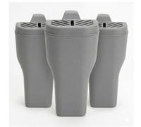 Set 3 Evaporatori per Termosifoni Plastica Grigio Moderno con Gancio Umidificatore d'Ambiente Verticale Vaschetta Acqua Salvaspazio per Caloriferi Casa e Ufficio Altezza 20.5 cm ARIA SANA