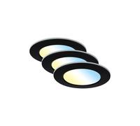 Set 3 Faretti Incasso Fungo Color Plastica Nero Led Integrato 4,8W