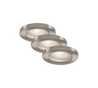 Set 3 Faretti Incasso Kowali Metallo Bianco 3 Luci Gu10