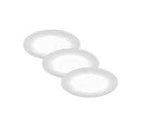BRILONER Luci LED da Incasso, Set da 3, lampade da soffitto da 3 Watt, 350 Lumen ciascuna, 4.000 Kelvin, IP23, Bianco, 68x30mm (DxH)