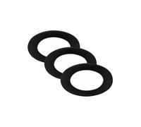 Set 3 Faretti Incasso Moderno Flat In Plastica Nero Led Integrato 3W 4000K [EEK: A++]