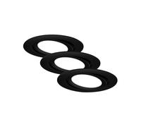Briloner - Luci da incasso a LED, set di 3 luci da incasso a soffitto, modulo LED orientabile, ciascuno 7 Watt, ciascuno 600 Lumen, 4.000 Kelvin, IP23, nero-opaco, 106x30mm (DxH)