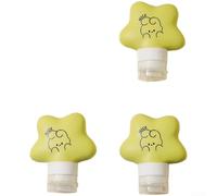 Set 3 Flaconi per viaggio 90ml Silicone Morbido Set 3 Flaconi(Green) | per materiale , , flessibile, , giallo per verde arancione
