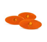 Set 3 Frecce Luce Targa Laterale Arancione Per Renault Master 10-