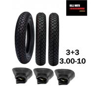 SET 3 GOMM CAMERA 3.00-10 UNION PF149 46J PIAGGIO VESPA PK S XL HP V N RUSH