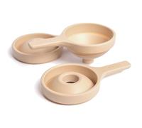 Set 3 imbuti per bambini Inspire My Play in colore naturale - Set imbuti per bambini - Giochi e accessori sensoriali per gioco disordinato - Naturale