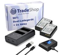 Set 3 in 1 composto da 2 batterie + USB doppia batteria Dual LCD caricatore rapido per 2 batterie sostituisce Canon LC-E10 per Canon LP-E10 EOS 1100D 1200D 1300D 2000D 4000D