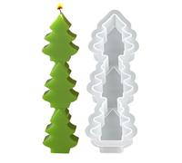 Set 3 In Silicone Natalizi - Cavità Babbo Natale, Albero E Alce Per Resina, Sapone, Candela E Cioccolato | Per Artigianato Flessibili Per Decorazioni E Cottura Fai Da Te | Confezionati S