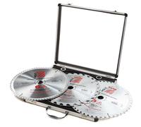 Set 3 lame circolari widia hm x legno 315 z28-z48-z72 Holzmann